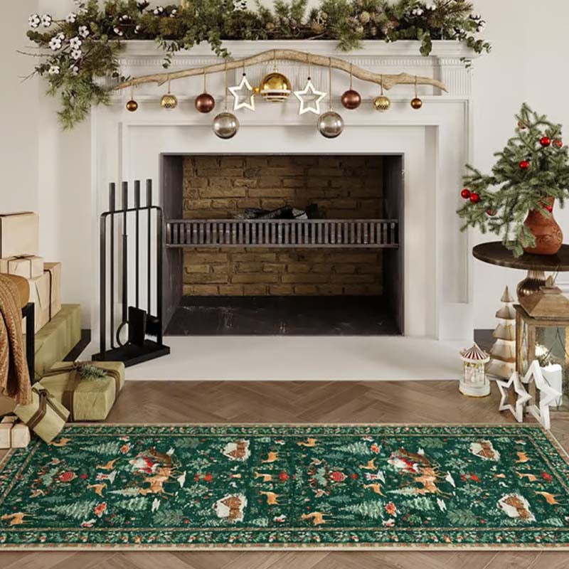 Cozy Up Bare Floors Instantly! Soft Non-Slip Christmas Runner Rug