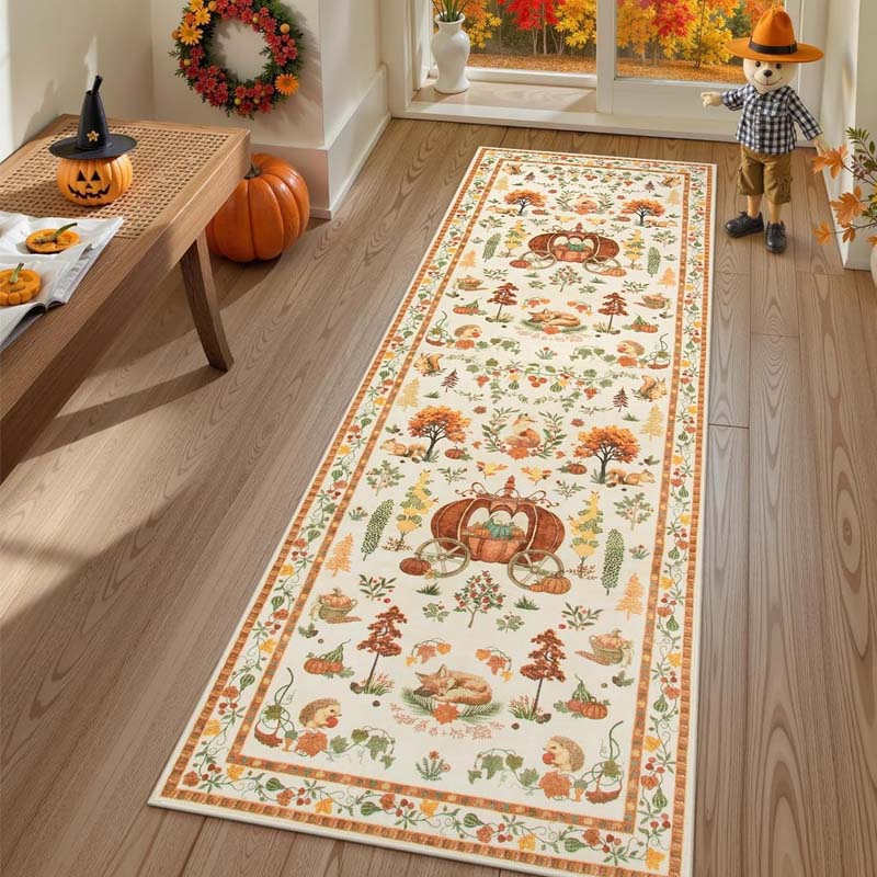 Cozy Up Bare Floors Instantly! Soft Non-Slip Christmas Runner Rug
