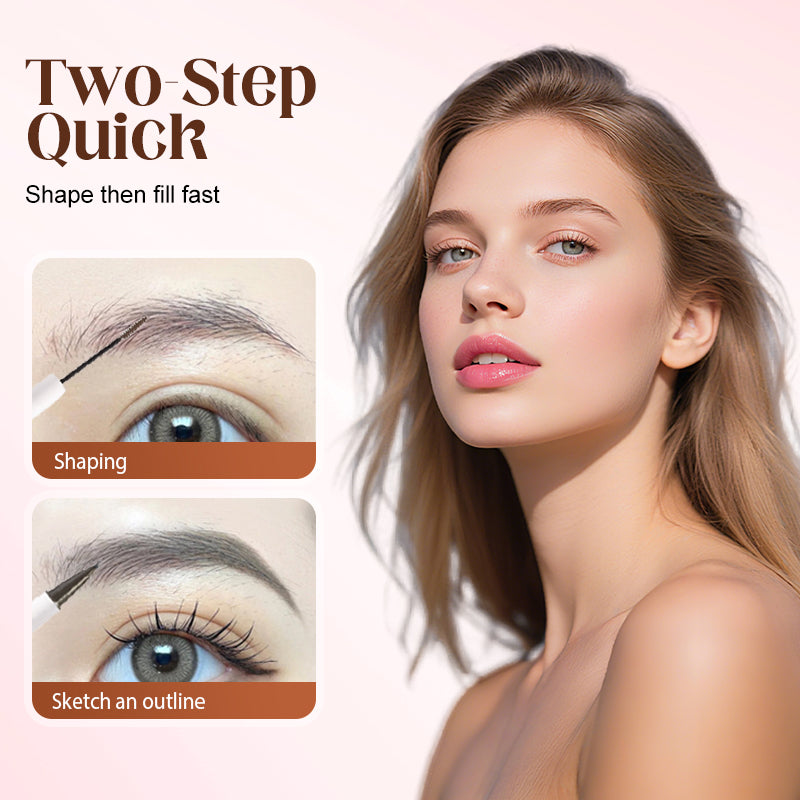 🎁Buy 1 Get 1 Free🔥Dual-Ended 2 Tip Waterproof Eyebrow Pencil & Brush