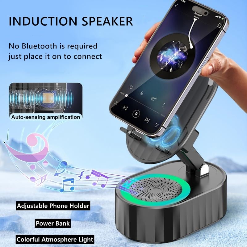 Boost Any Sound Instantly! No-Pairing Stand & Speaker
