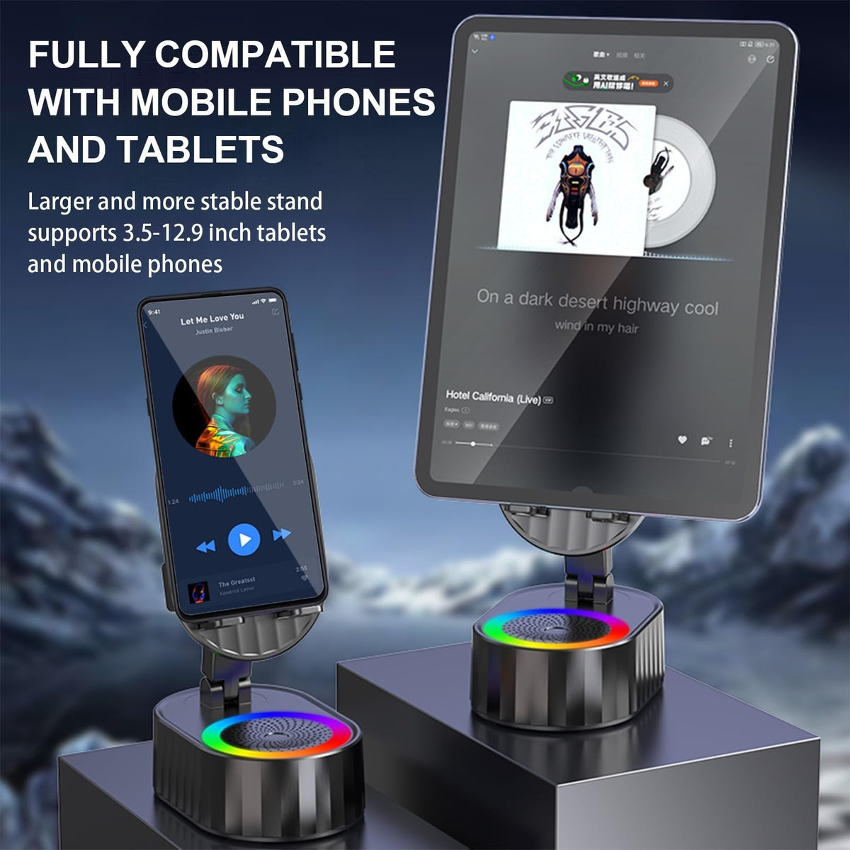 Boost Any Sound Instantly! No-Pairing Stand & Speaker