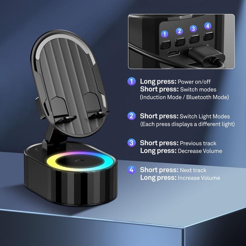 Boost Any Sound Instantly! No-Pairing Stand & Speaker