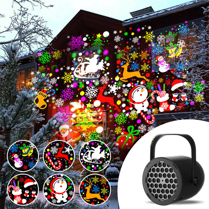 Project Holiday Cheer Instantly! 16-Pattern Christmas Projector Light
