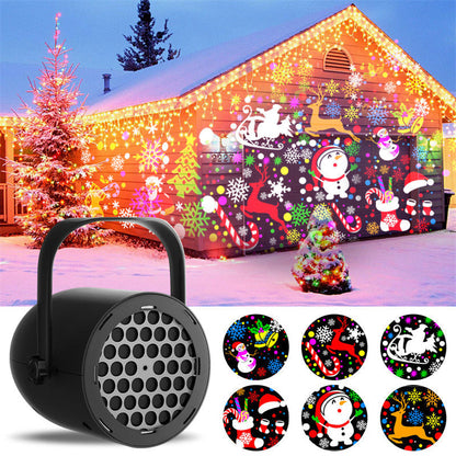 Project Holiday Cheer Instantly! 16-Pattern Christmas Projector Light