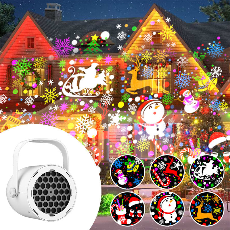 Project Holiday Cheer Instantly! 16-Pattern Christmas Projector Light