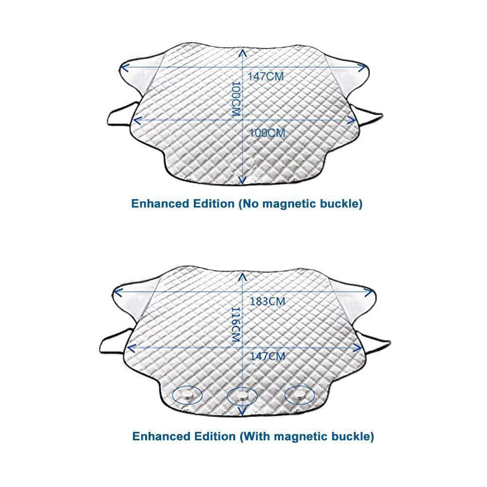 Clear Your Windshield Instantly! Magnetic Frost & Snow Cover