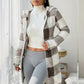 ✨FREE SHIPPING✨|🔥Hot Sale Offers-Women's Plaid Zip-Up Hooded Jacket