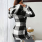 ✨FREE SHIPPING✨|🔥Hot Sale Offers-Women's Plaid Zip-Up Hooded Jacket