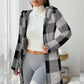 ✨FREE SHIPPING✨|🔥Hot Sale Offers-Women's Plaid Zip-Up Hooded Jacket