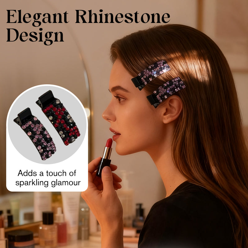 💕Last Day 49% OFF💕Rhinestone Hair Clip for Bangs