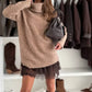 🔥40% OFF🔥Turtleneck Sweater Mini Dress Set
