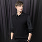 ❄️Comfort & Confidence |Men's Lapel Faux Two-Piece Knitted Shirt