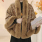🔥New arrivals offer-Women's Elegant Faux Fur Sequined Shawl Wrap