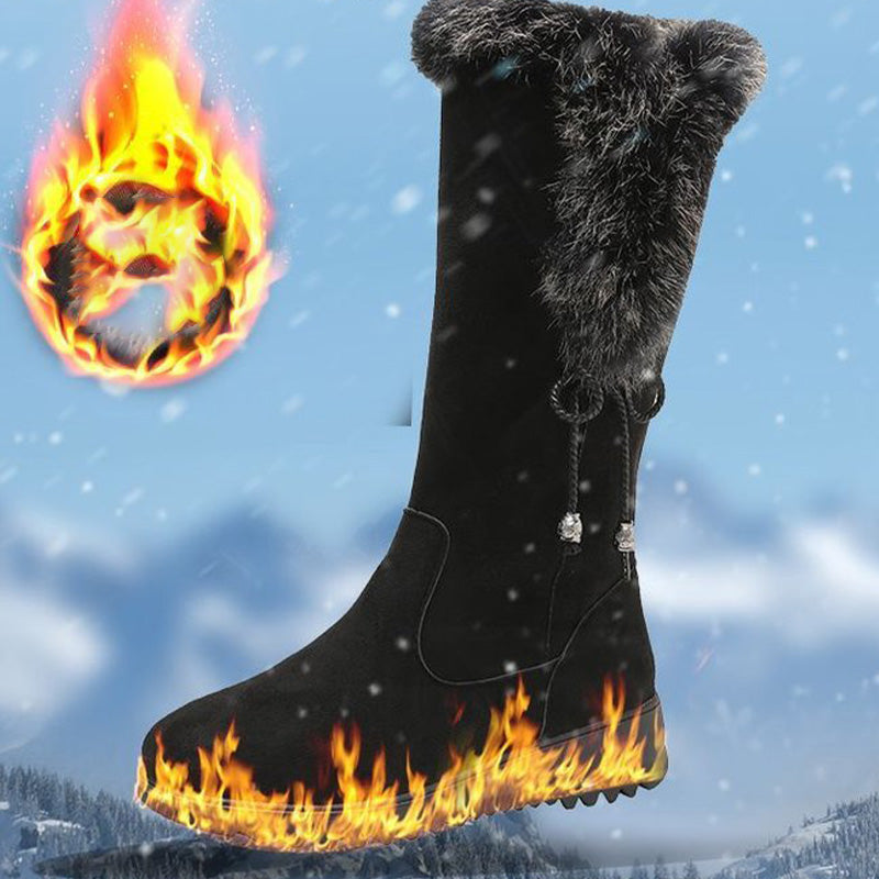 🎉Limited Sale🎉Women's Convenient Warm Anti-Slip Wear-Resistant Mid-Calf Boots
