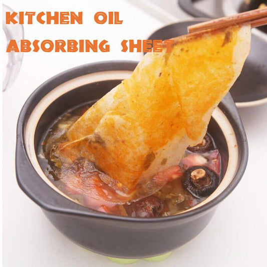 Cut Grease Instantly! Disposable No-Float Oil-Absorbing Sheets (12 pieces)