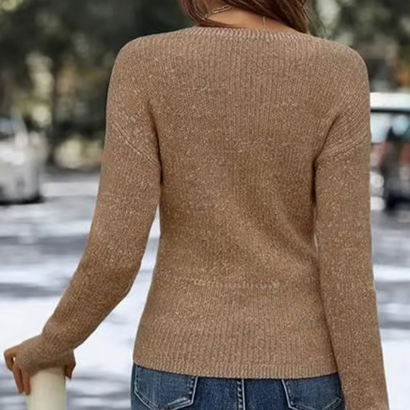 🎁Meet Christmas 40% OFF🎄|Women's Elegant Casual V-Neck Knit Top 【FREE SHIPPING !!!】