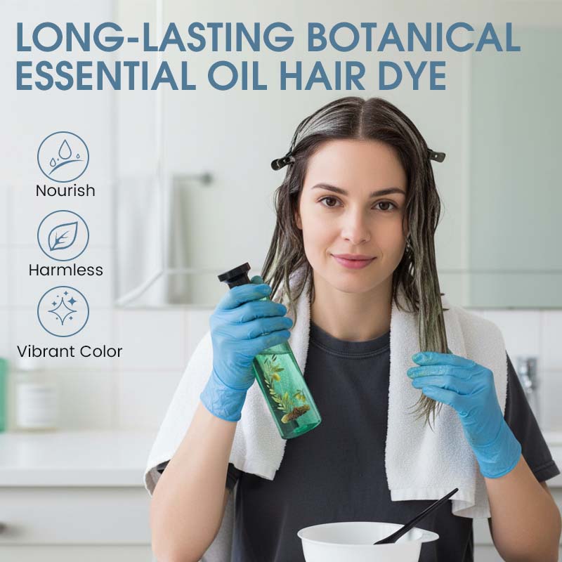🌿Long-Lasting Botanical Essential Oil Hair Dye🎁