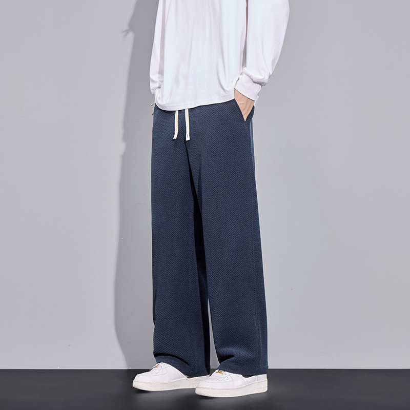 👖 50% OFF NOW! 🔥Men's Twill Knit Fleece-Lined Wool-Blend Thermal Drawstring Casual Pants