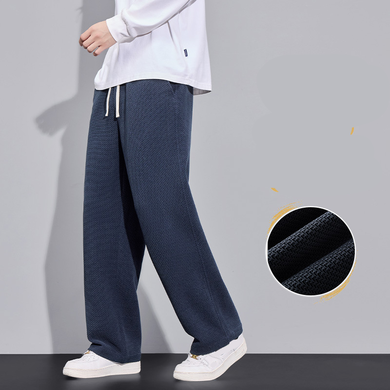 👖 50% OFF NOW! 🔥Men's Twill Knit Fleece-Lined Wool-Blend Thermal Drawstring Casual Pants