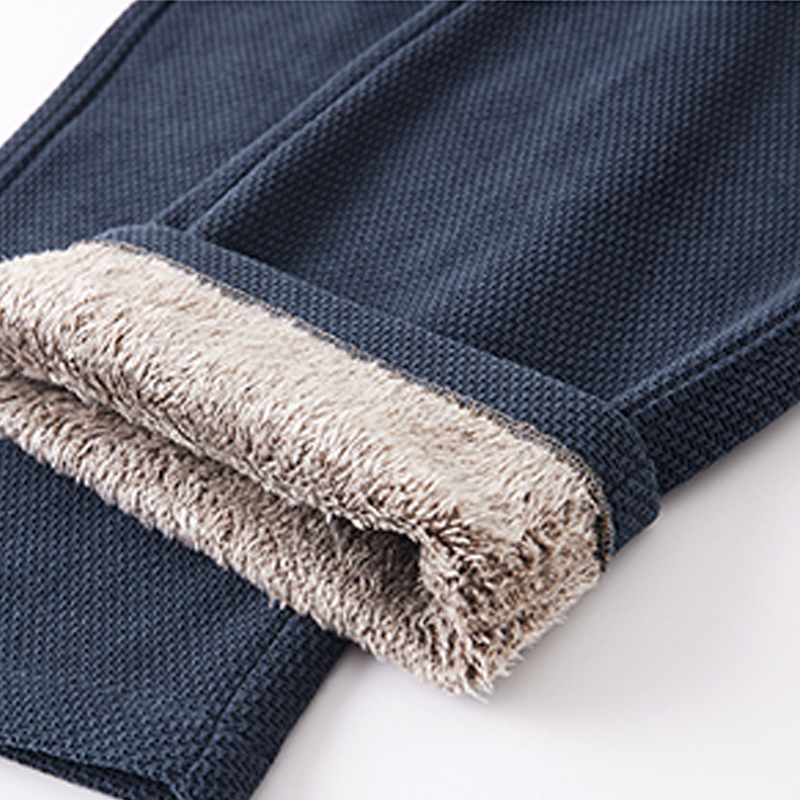👖 50% OFF NOW! 🔥Men's Twill Knit Fleece-Lined Wool-Blend Thermal Drawstring Casual Pants