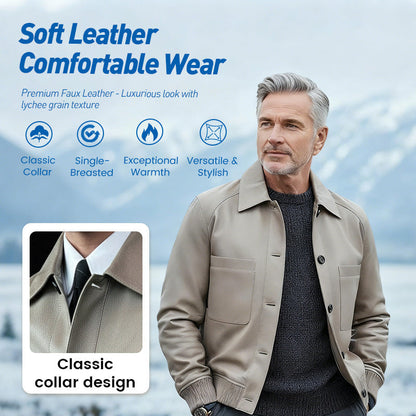 ⏰2026 High-End Bespoke💥💥Men's Classic Faux Leather Jacket