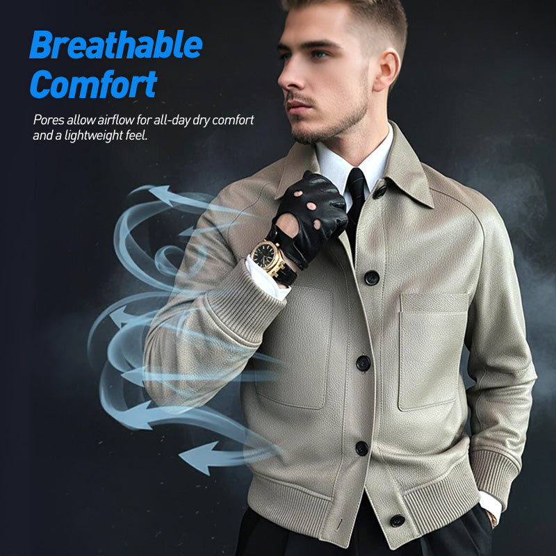 ⏰2026 High-End Bespoke💥💥Men's Classic Faux Leather Jacket