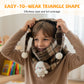 ✨🔥Trending Now✨🔥|Kids' Winter Triangle Scarf with Cartoon Doll