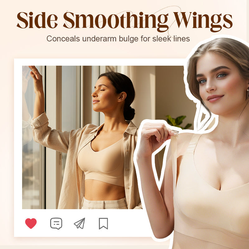 🎄Christmas Sale 49% OFF👙Anti-Sag Full Coverage Wireless Support Bra - Lifts & Shapes