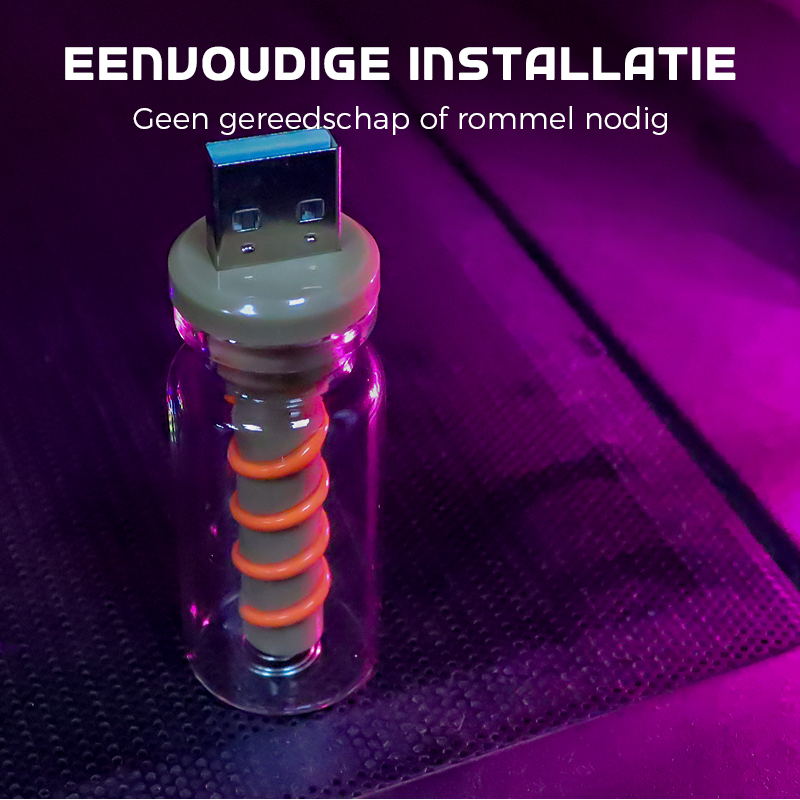 Light Up Your Ride Instantly! No-Drill USB Touch Mood Lamp