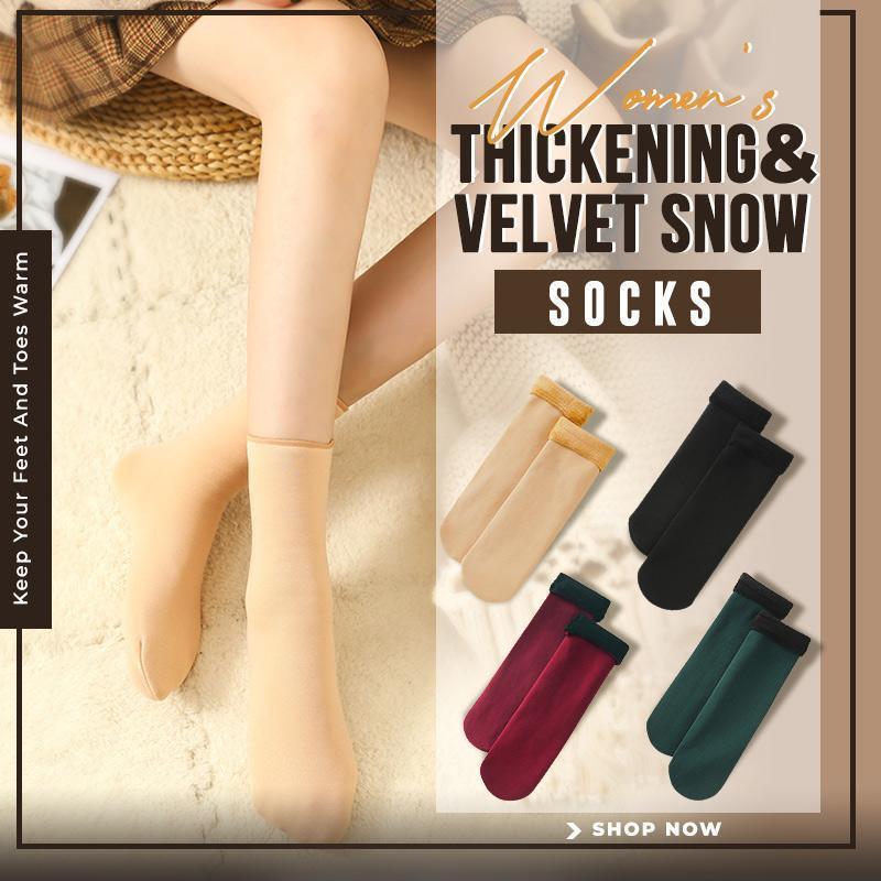 ⏰💃Last Day 40% OFF❄️🎁5/10PCS Unisex Thickened Fleece Lined Cold-Proof Winter Socks