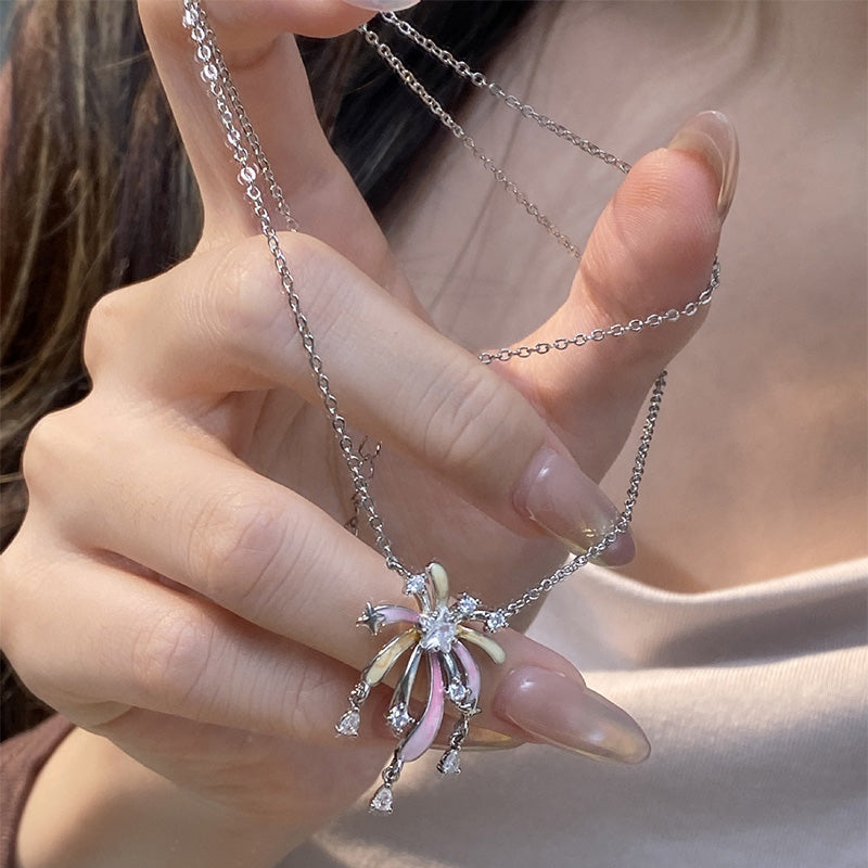 ✨🔥Buy 1 Get 1 Free✨🔥|Romantic Colorful Zircon Firework Necklace