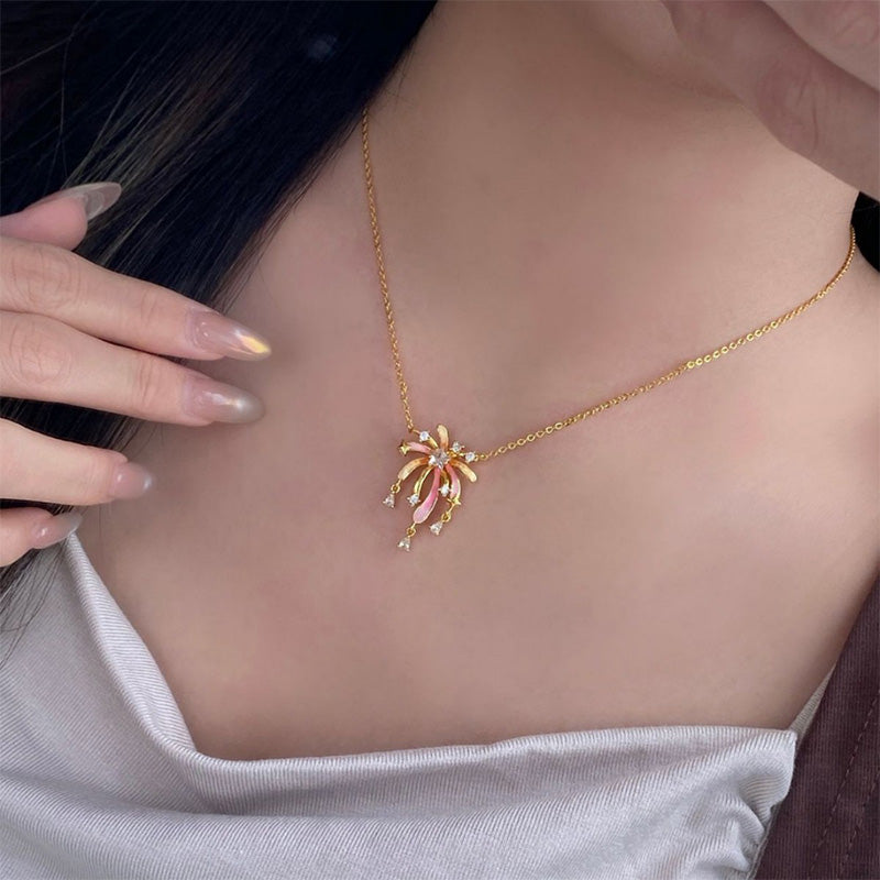✨🔥Buy 1 Get 1 Free✨🔥|Romantic Colorful Zircon Firework Necklace