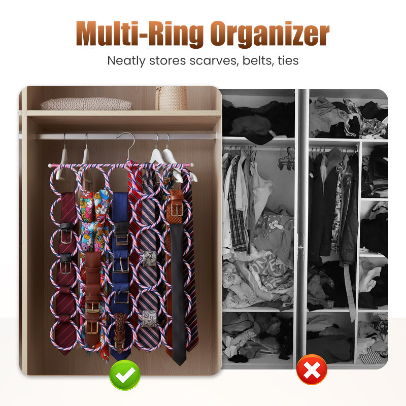 ✨🔥Flash Sale✨🔥|Foldable Multi-Ring Scarf and Accessory Hanger