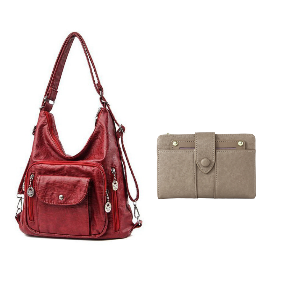 🔥50% OFF | Women's Convertible Multi-Pocket Shoulder Bag - 3 Ways to Wear 🎒