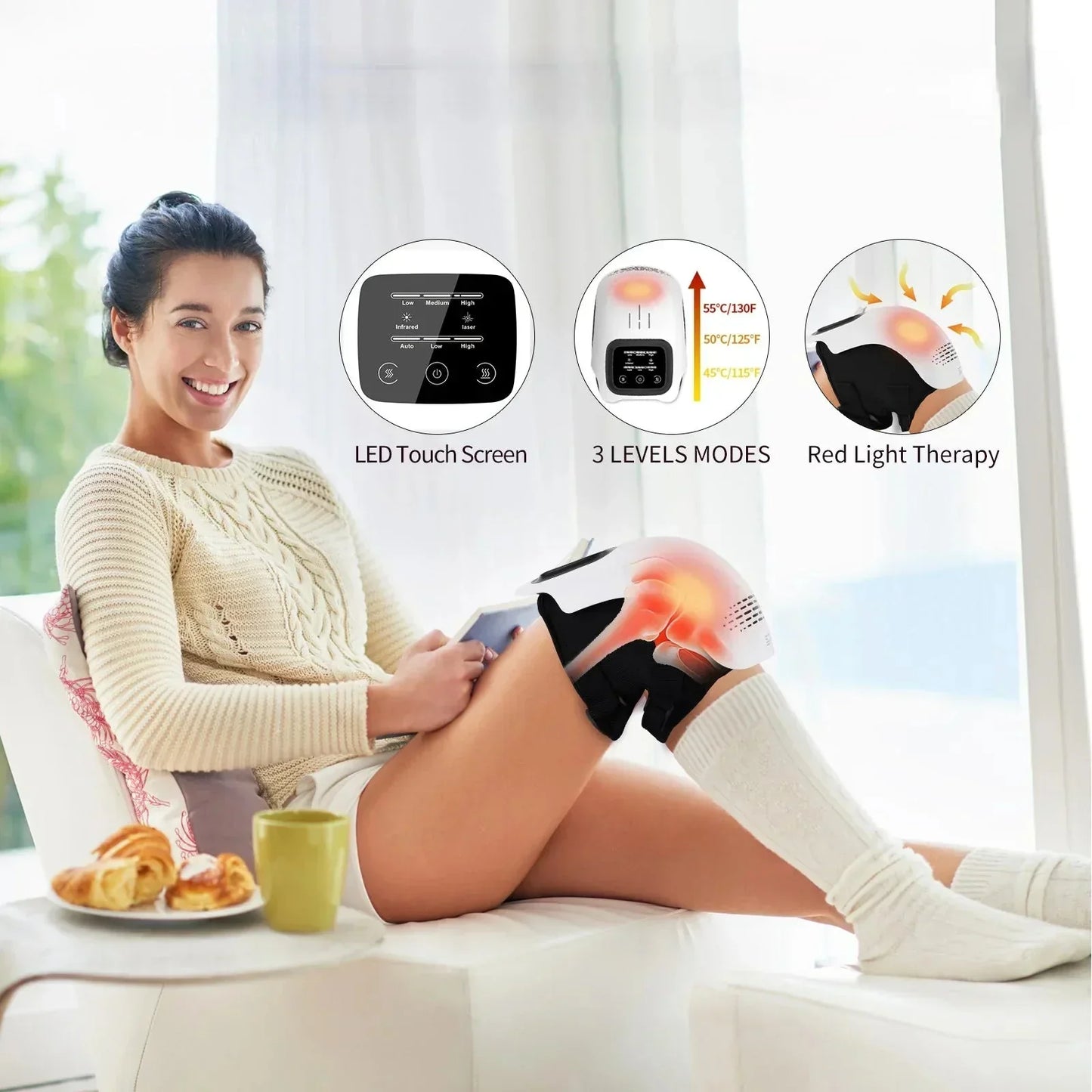🔥Flash Sale-50%OFF💖Comfort Electric Knee Massager Rechargeable Knee Massage Machine