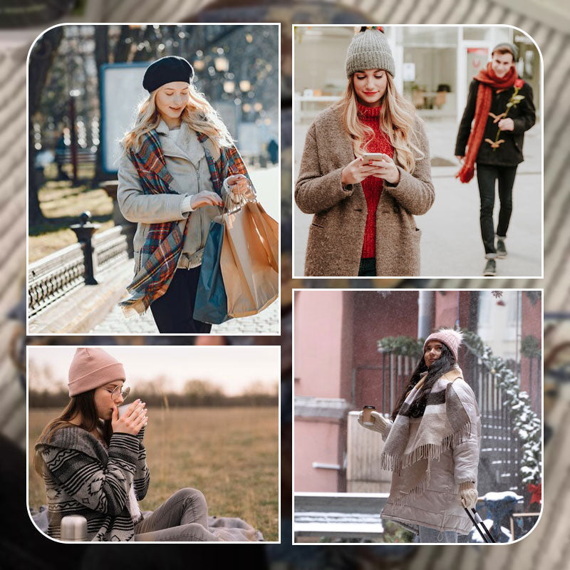 🔥2025 Hot Sale 50% OFF🔥Warm Trendy Scarf with Tassels and Plaid Pattern🧣