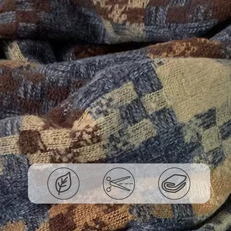 🔥2025 Hot Sale 50% OFF🔥Warm Trendy Scarf with Tassels and Plaid Pattern🧣