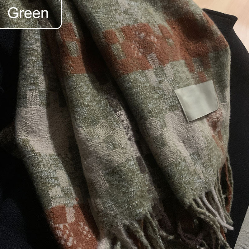 🔥2025 Hot Sale 50% OFF🔥Warm Trendy Scarf with Tassels and Plaid Pattern🧣
