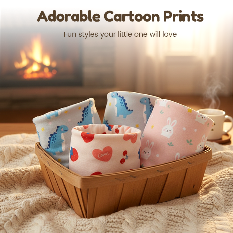 Kids' Cartoon-Printed Windproof Neck Warmer