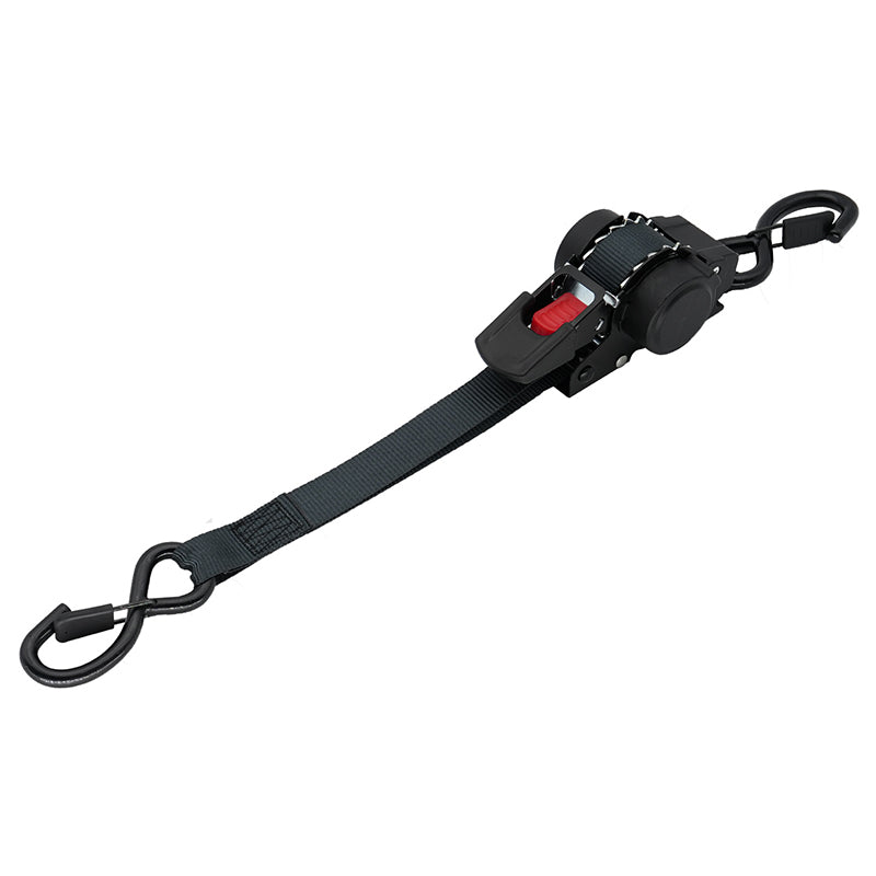 Tie Down Any Cargo Instantly! No-Tangle Auto-Retract Ratchet Strap