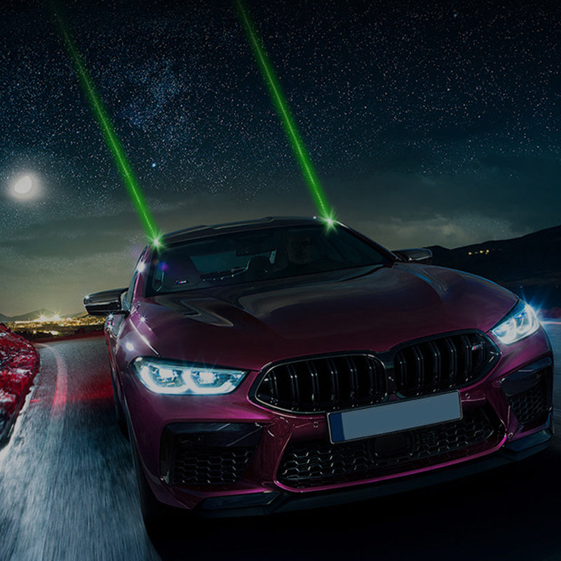 Stop Rear-End Collisions! Waterproof USB-C Laser Warning Light