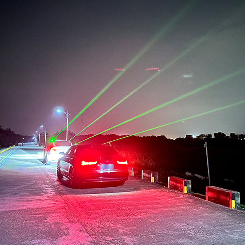 Stop Rear-End Collisions! Waterproof USB-C Laser Warning Light