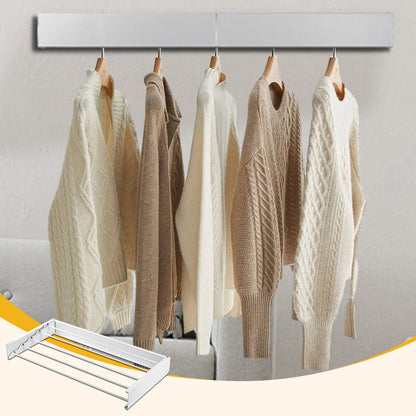🧺🪑 Foldable Wall-Mounted Clothes Drying Rack—Every time you hang laundry, your clothes come out fresh and tidy! ☀️