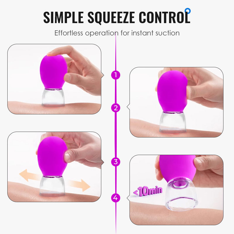 🔥BUY MORE SAVE MORE🔥Glass and Silicone Vacuum Suction Massage Cups