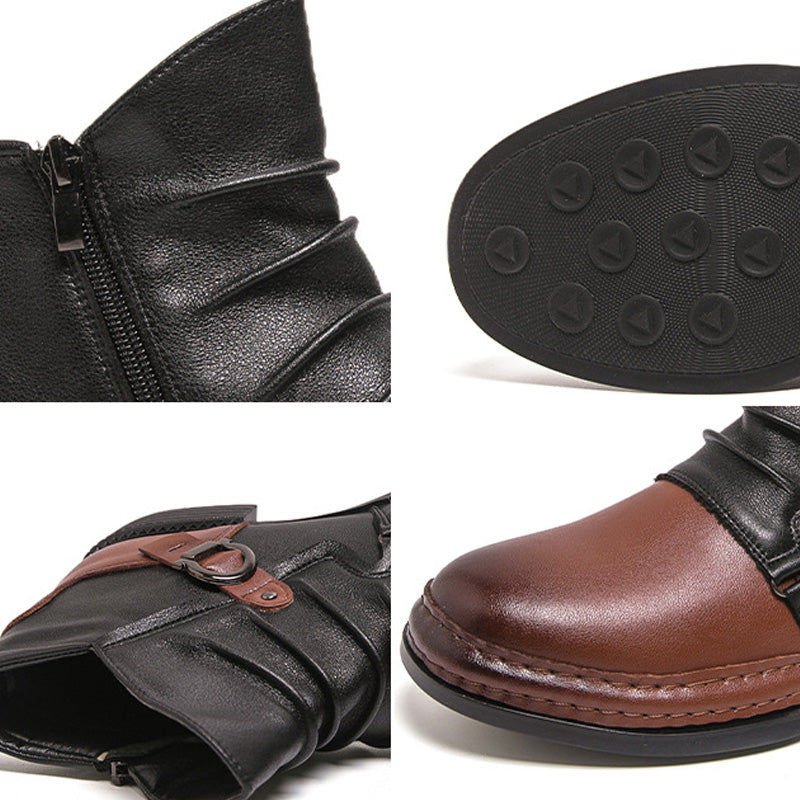 👢 50% OFF NOW! ⏰ Men‘s Genuine Leather Ankle Boots – Durable, Stylish & All-Day Comfort for Casual & Work 🔧