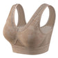 Wireless Full-Coverage Bra – Breathable Mesh & Wide Straps