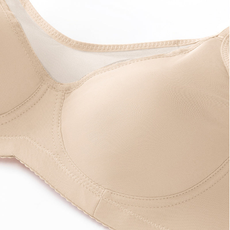 Underwire Plus-Size Bra – Breathable Mesh, Natural Lift