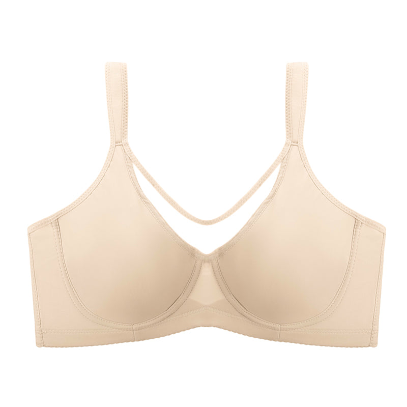 Underwire Plus-Size Bra – Breathable Mesh, Natural Lift