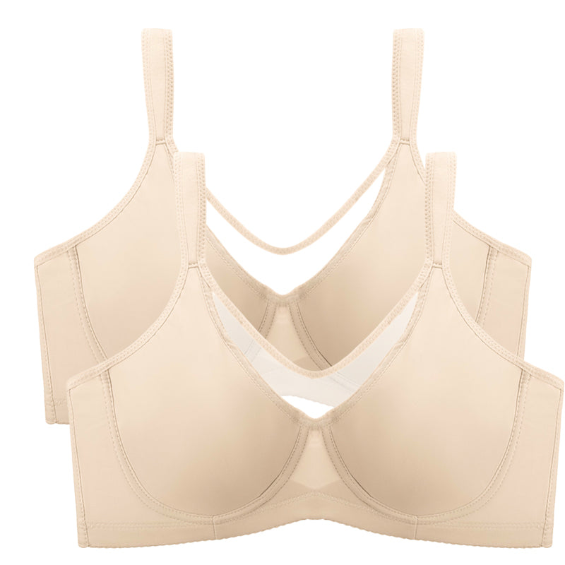 Underwire Plus-Size Bra – Breathable Mesh, Natural Lift