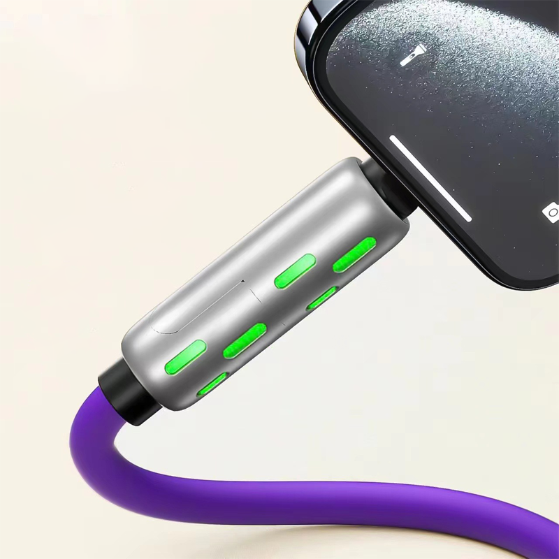 Charge Multiple Devices Instantly! RGB 240W 4-in-1 Braided Cable